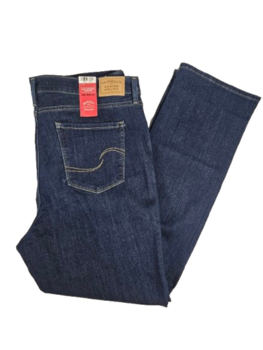 Levi's Signature Mid Rise Straight Blue Jeans Women's Size 18 Stretch